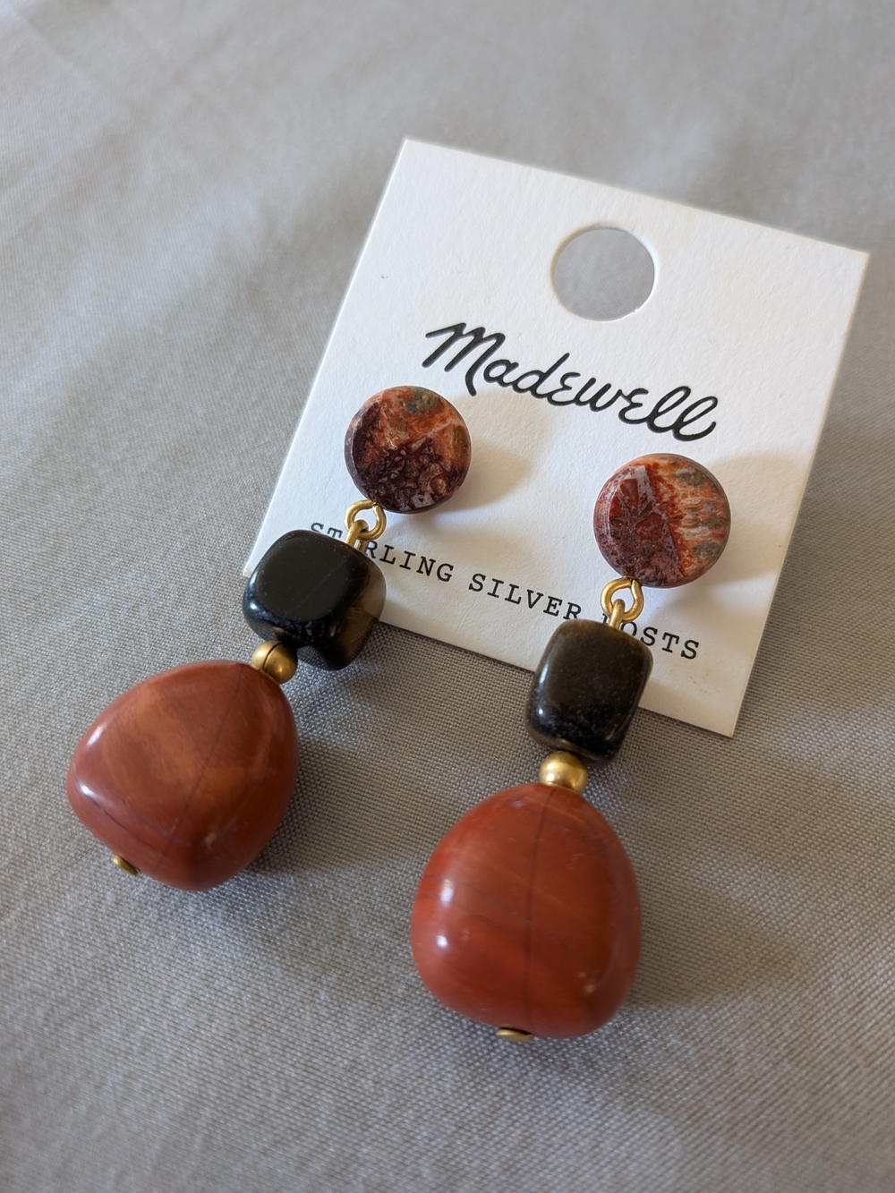 NWT Madewell Beaded Drop Earrings